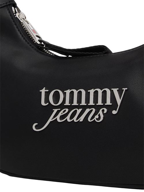 Borsa nera in poliuretano Tommy Jeans | AW0AW17895BDS